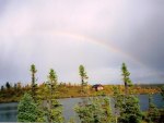 " Rainbow Over Bob's Cabin "