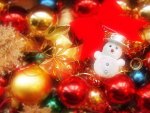 "  Snowman & Ornaments  "