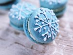 Blue Macarons