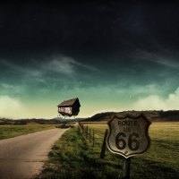 Route 66 floating house