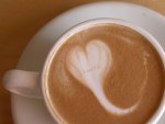 heart coffee swirl!