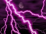 Purple Night Lighting Storm
