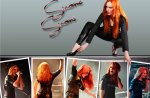 Simone Simons On A Wall