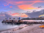wonderful pier on beach hdr