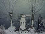 "  Old Wharf At Winter  "