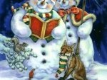 " Snowmen Carolers  "