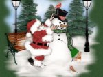 " Santa & Frosty "