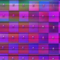 plaid color girly skulls