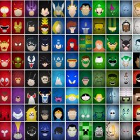 Wall of famous faces