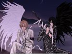 anime black and white angels