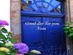 BLUE DOOR FOR TOM