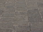 Grey stone pavement