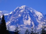 Snowy Mount Rainier
