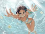 Underwater anime girl