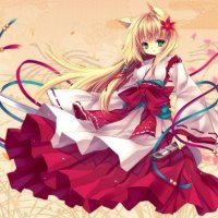 Kitsune girl with katana