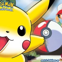 Ash Throwing Pokeball at Pikachu