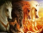 Fantasy Art - Firey Horses