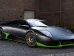 Black-Green Lamborghini