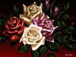 OIL PAINTED ROSES