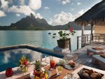 Breakfast in a Water Bungalow Bora Bora
