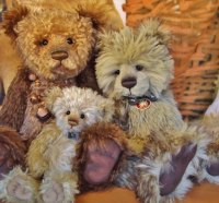 3 Charlie Bear teddies