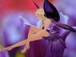 Purple butterfly fairy