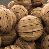 Wooden balls