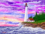 rainbow lighthouse