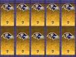 Baltimore Ravens Gold Logos v4