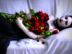 gothic girl in love