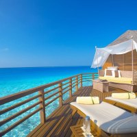 Water Bungalow looking out over lagoon