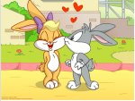 Bugs Bunny and Lola Bunny