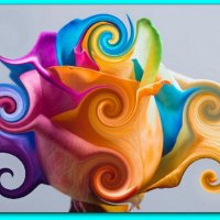COLOURFUL CURLY ROSE