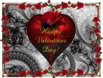 Black and red Valentine