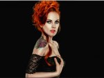 Redhead In Black
