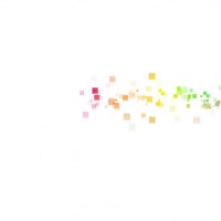 Simple, Colorful, Rainbow Pixel Splash