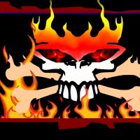 Flaming Skull