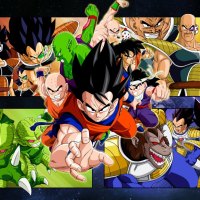 Goku And Friends Attacking VS Saiyans Enemy