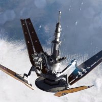 Satellite above Earth