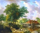 Water mill - painting