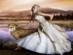 Beauty And Her Cheetah