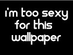 I'm Too Sexy for this Wallpaper