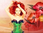 Floral Redhead