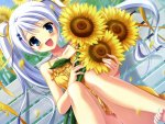anime girl flower