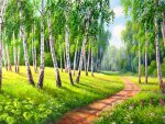Birch forest