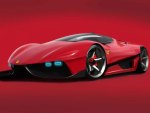 Futuristic Ferrari car