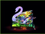 Swan in crystal