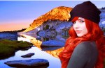 Redhead At The Mountains