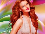 Alyssa Campanella With Abstract Background