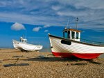 Boats at Dungeness uk